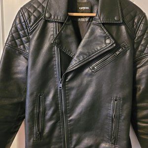 Faux Leather Moto Jacket